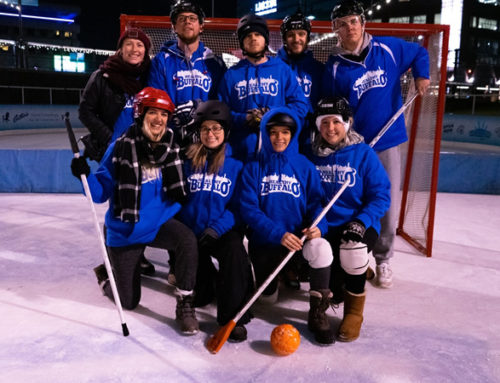 Sign Up Now For Co-Ed Broomball at Canalside!